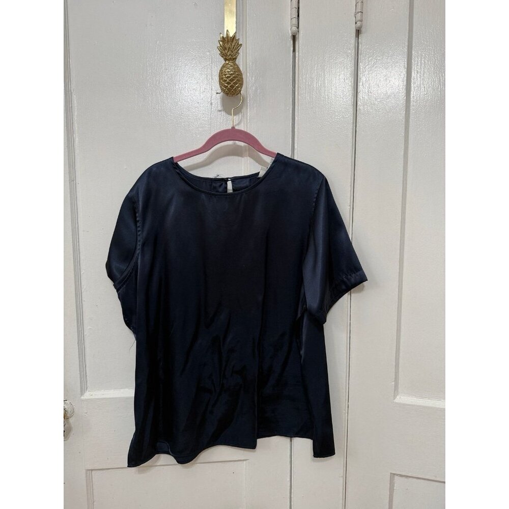 Kathryn Deene New York women’s size 14/16 dark blue blouse